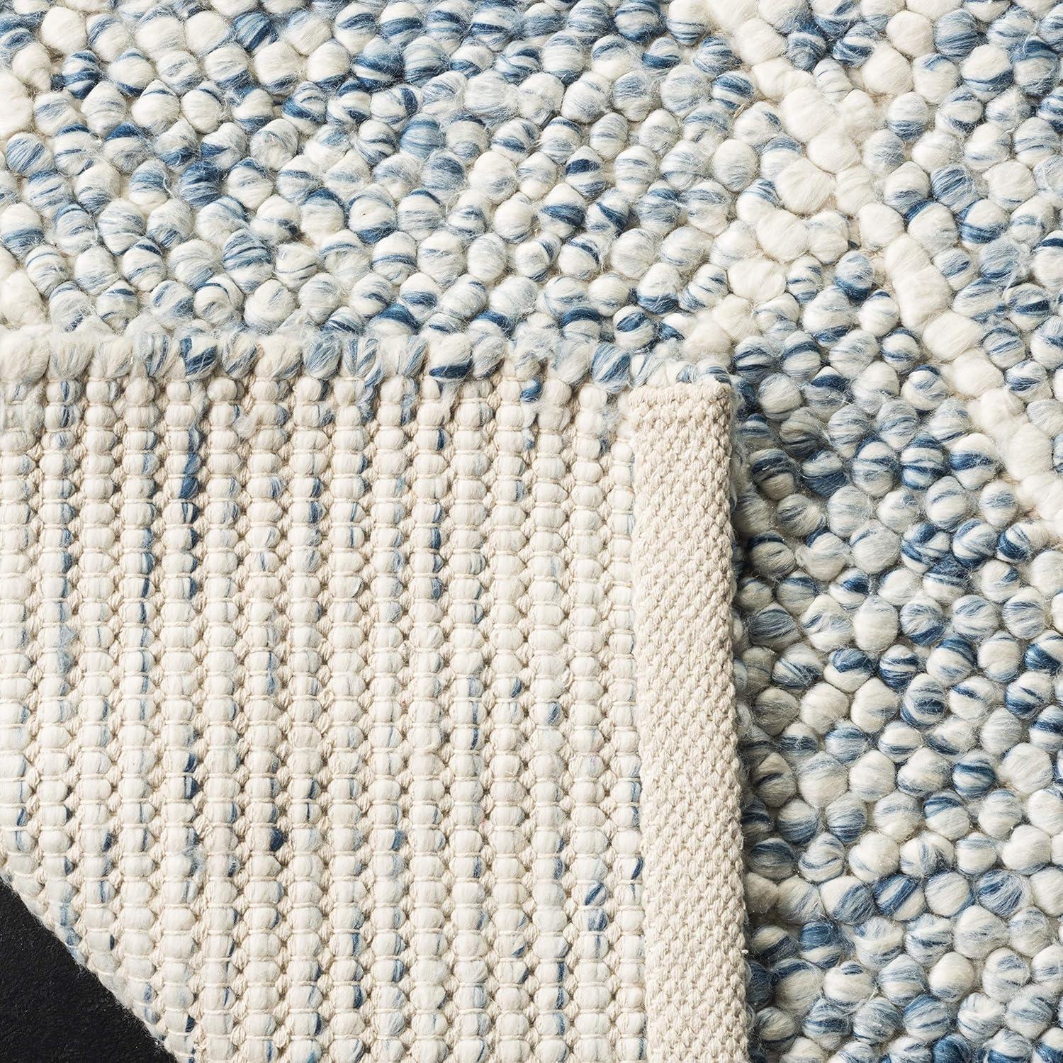 Natura NAT712 Hand Woven Area Rug - Ivory/Blue - 6'x9' - Safavieh.