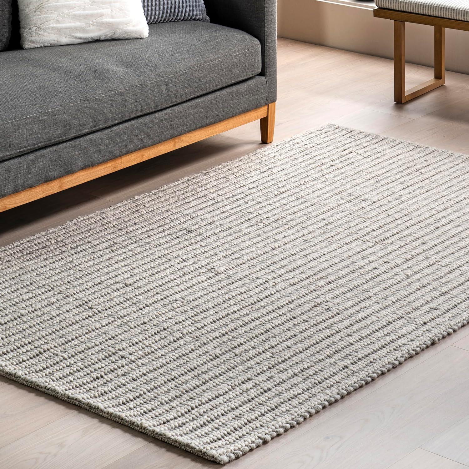 Nuloom Aaleigha Casual Striped Wool Indoor Area Rug