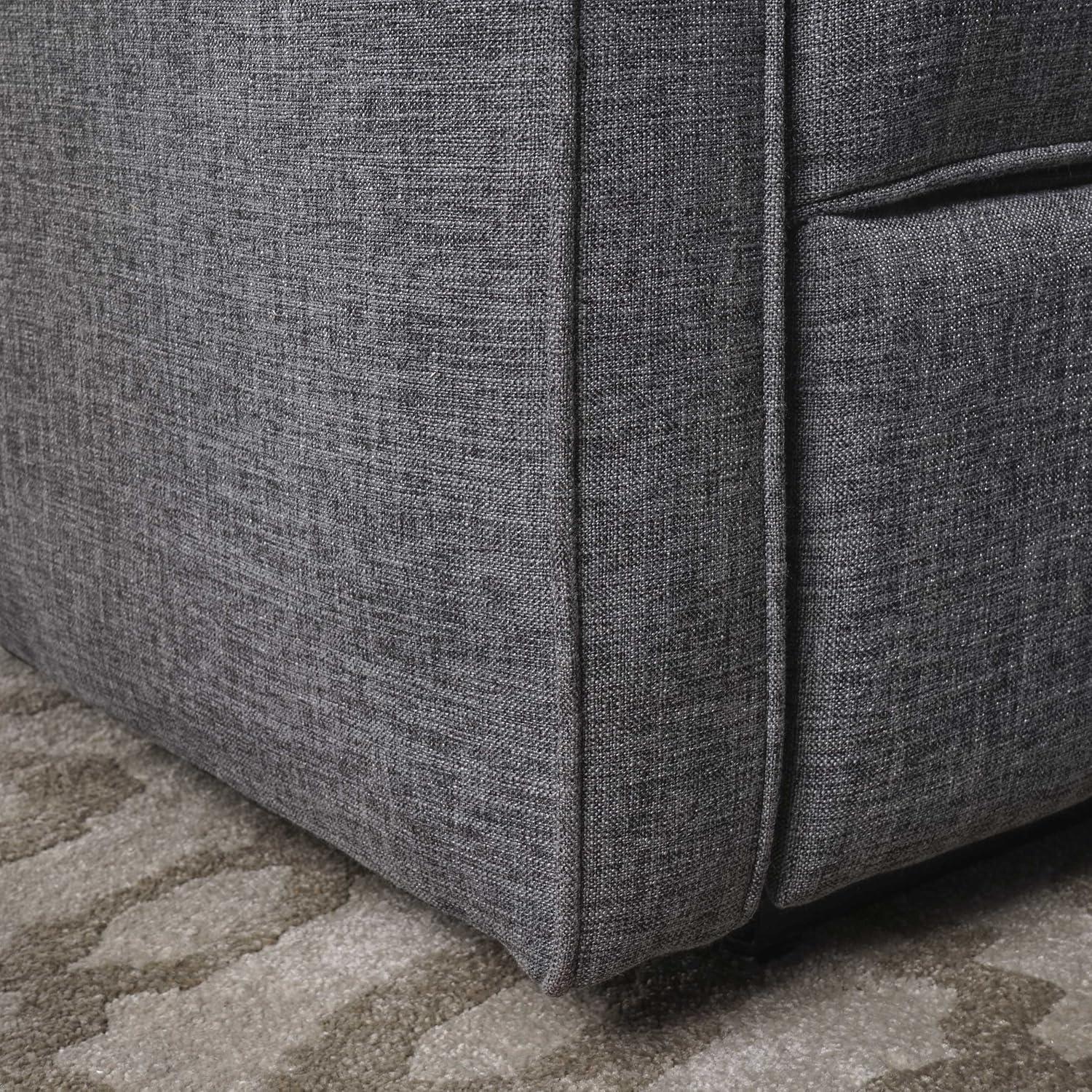 Calliope Buttoned Reclining Loveseat Gray - Christopher Knight Home