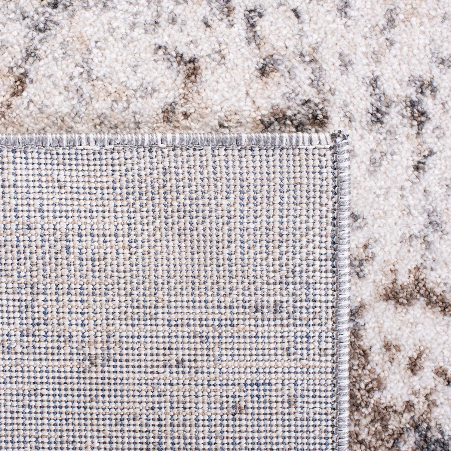 Aston ASN708 Power Loomed Indoor Runner Rug - Ivory/Grey - 2'x9' - Safavieh