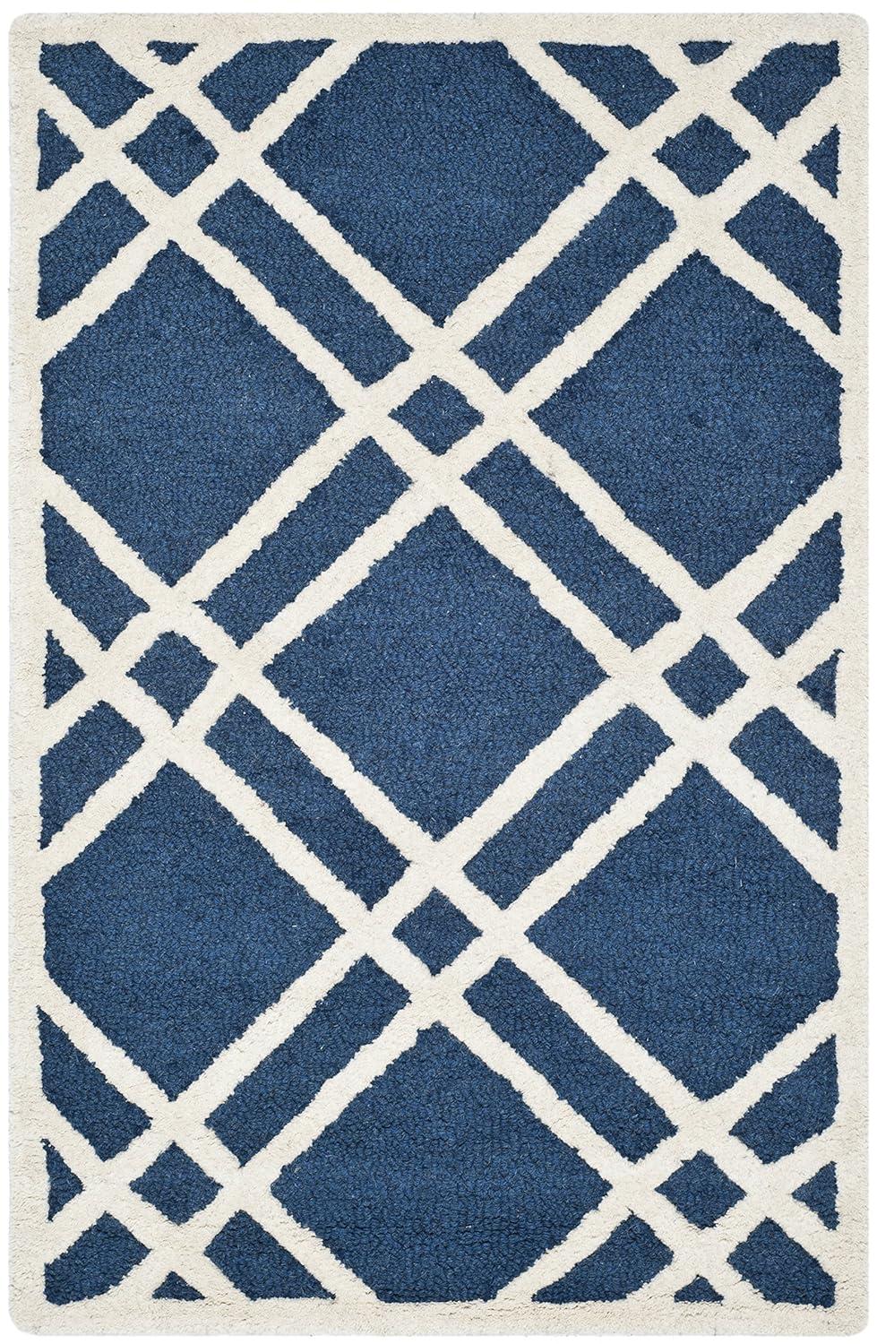 Sanyla Hand Tufted Wool Geometric Rug