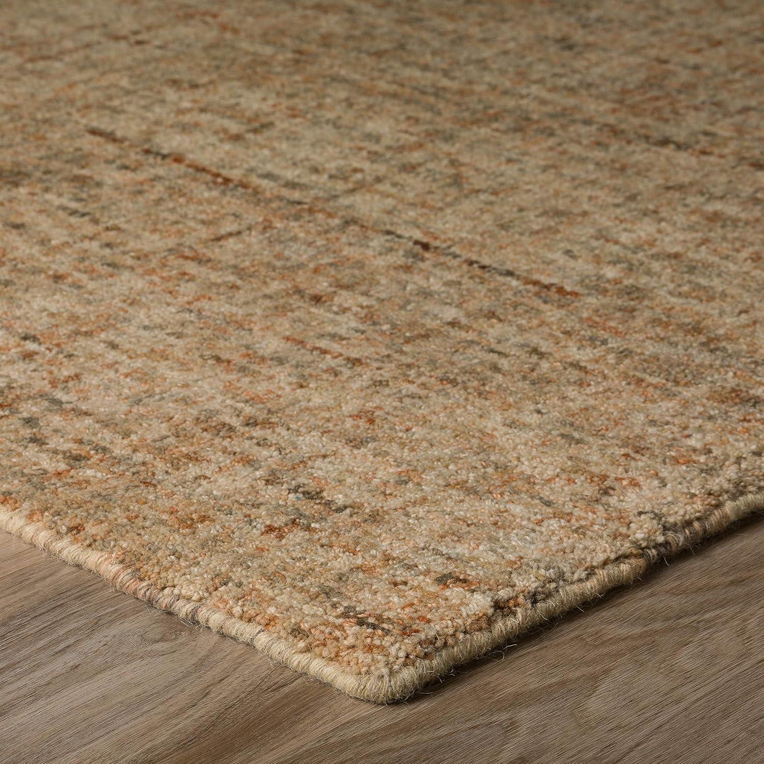 Desert Taupe Hand-Tufted Wool 5' x 7' Rug