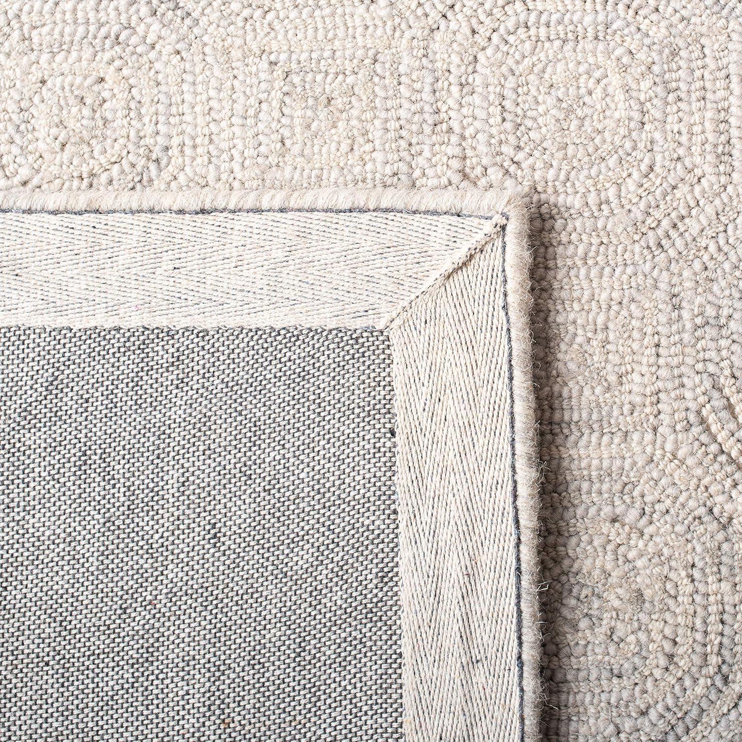 Micro-Loop MLP527 Hand Tufted Indoor Area Rug - Silver/Grey - 8'x10' - Safavieh