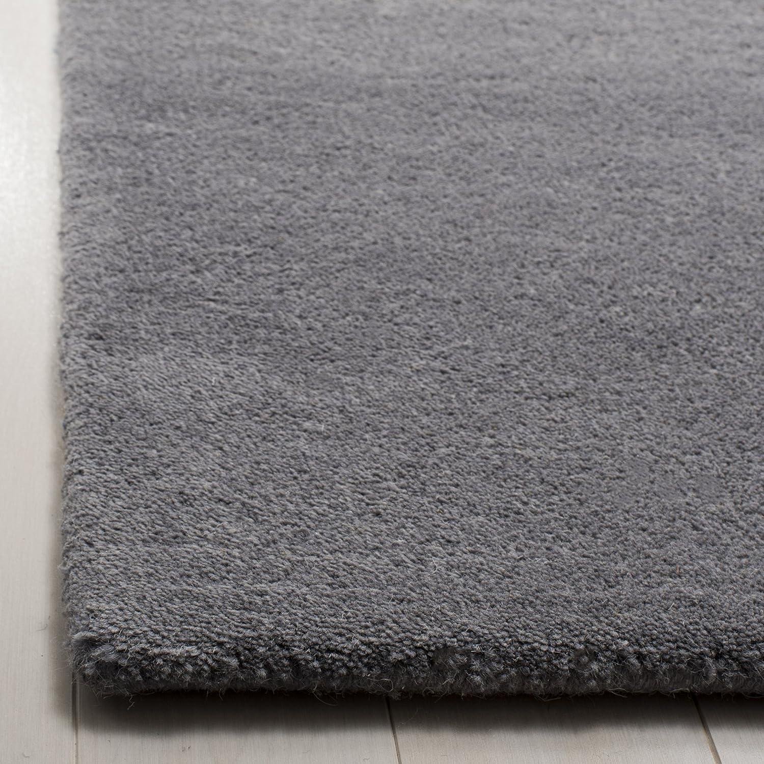 Soho SOH712 Hand Tufted Indoor Area Rug - Dark Grey/Silver - 5'x8' - Safavieh.