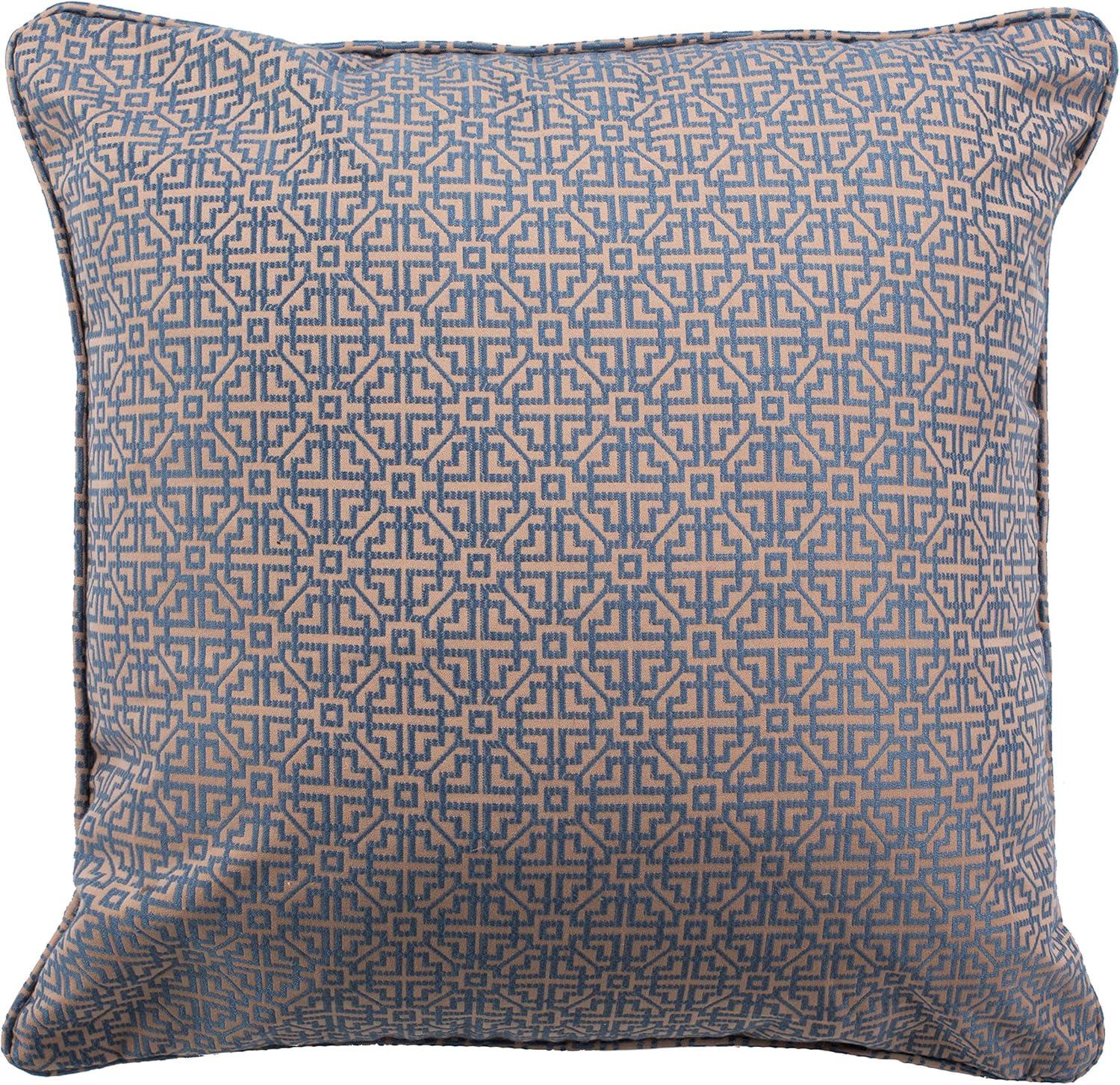 Caitria Pillow - Blue/Tan - 20"X20" - Safavieh