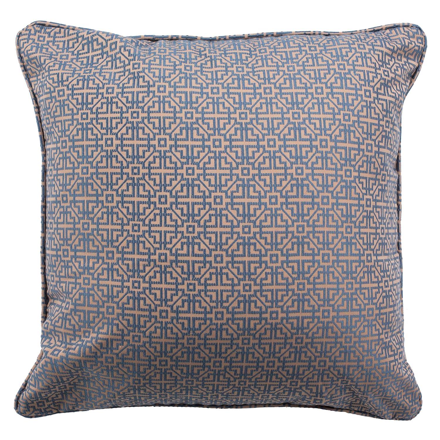 Caitria Pillow - Blue/Tan - 20"X20" - Safavieh