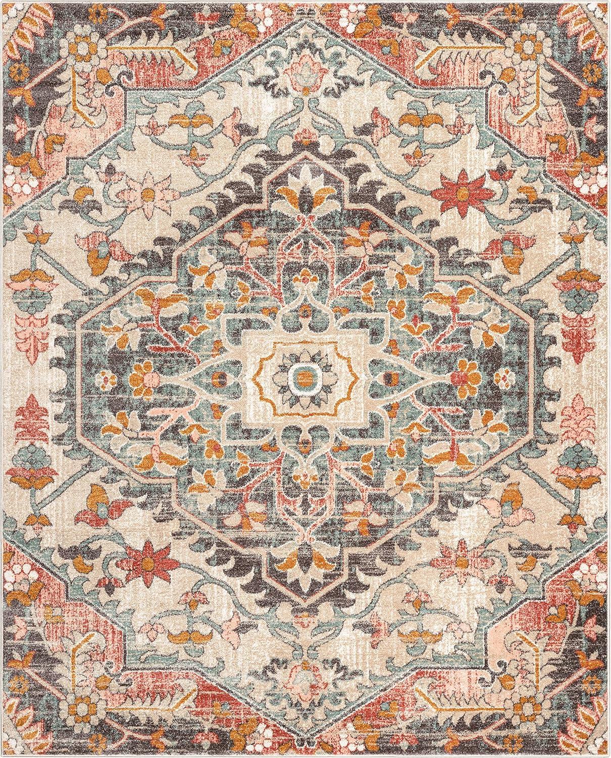 Well Woven Mystic Gwendolyn Blush Bohemian Oriental Medallion Rug