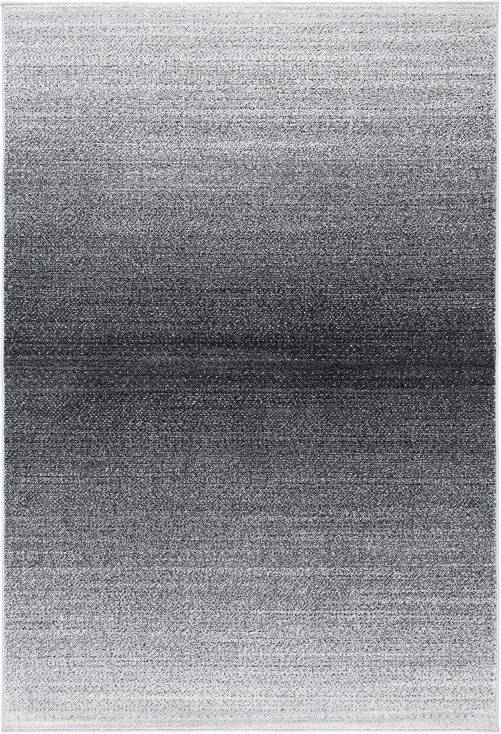 Gray Ombre 4' x 6' Synthetic Area Rug