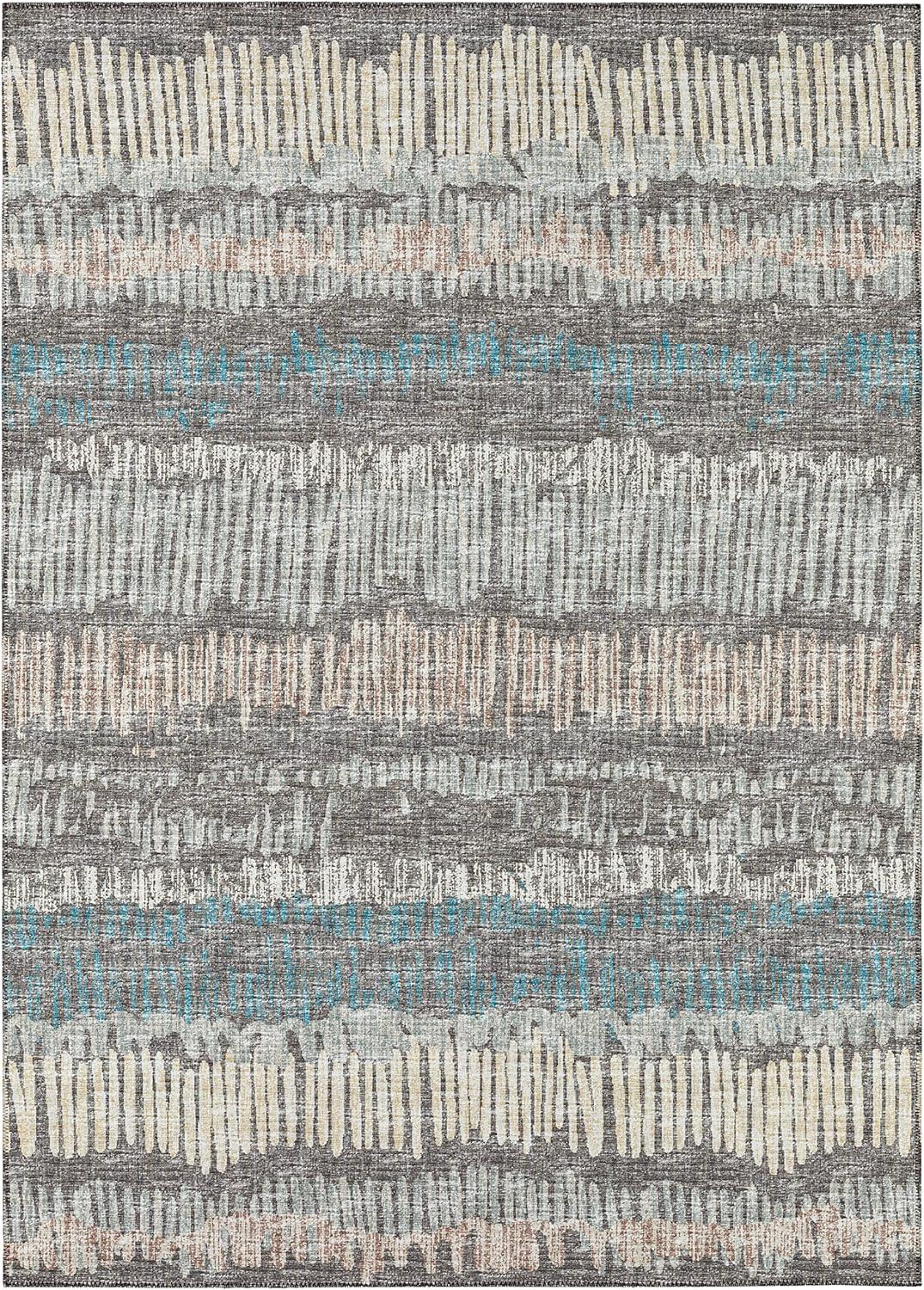 Addison Rugs Indoor/Outdoor Rylee Sketches Washable Rug New. Gray - 10' x 14'