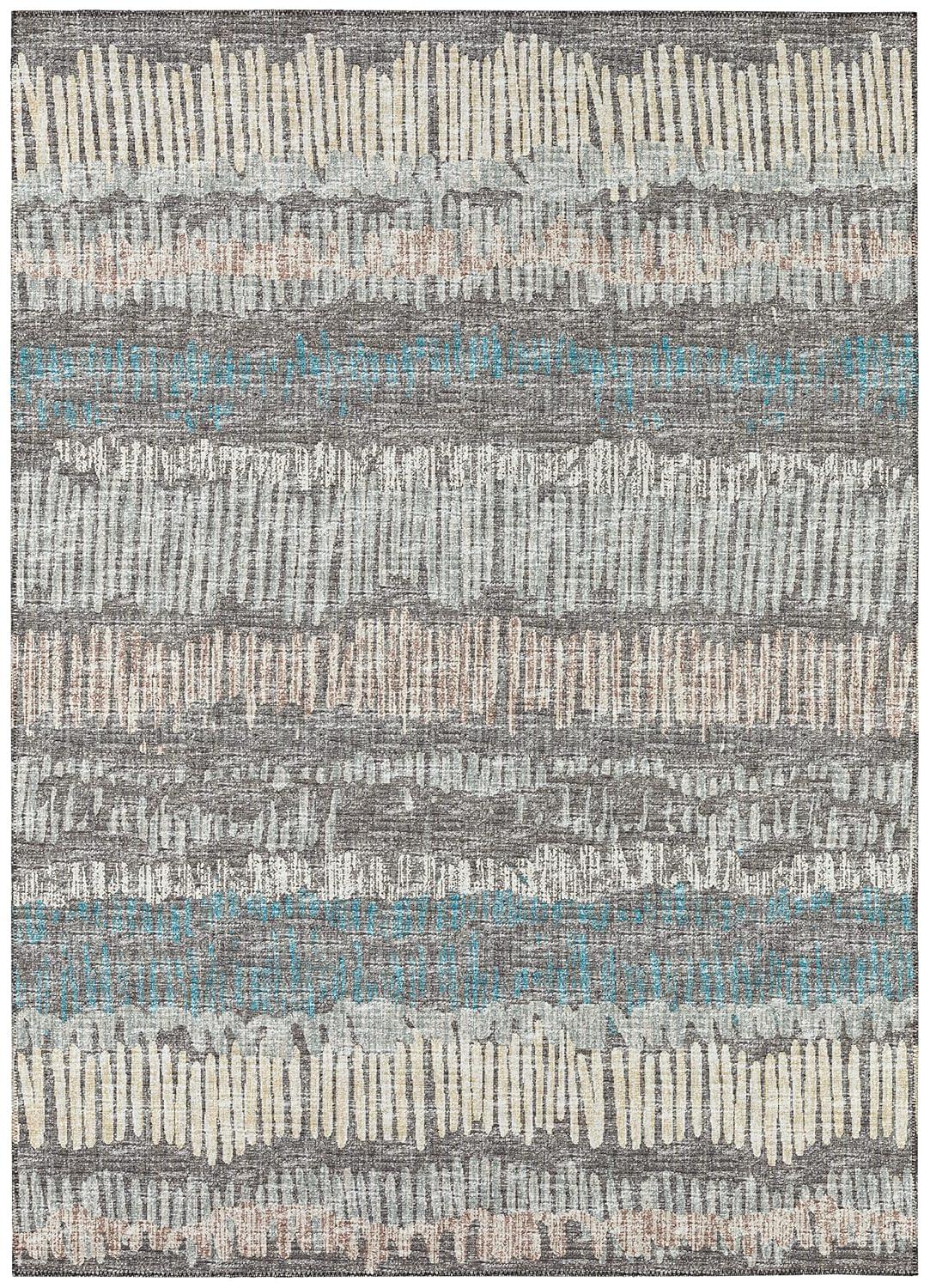 Addison Rugs Indoor/Outdoor Rylee Sketches Washable Rug New. Gray - 10' x 14'