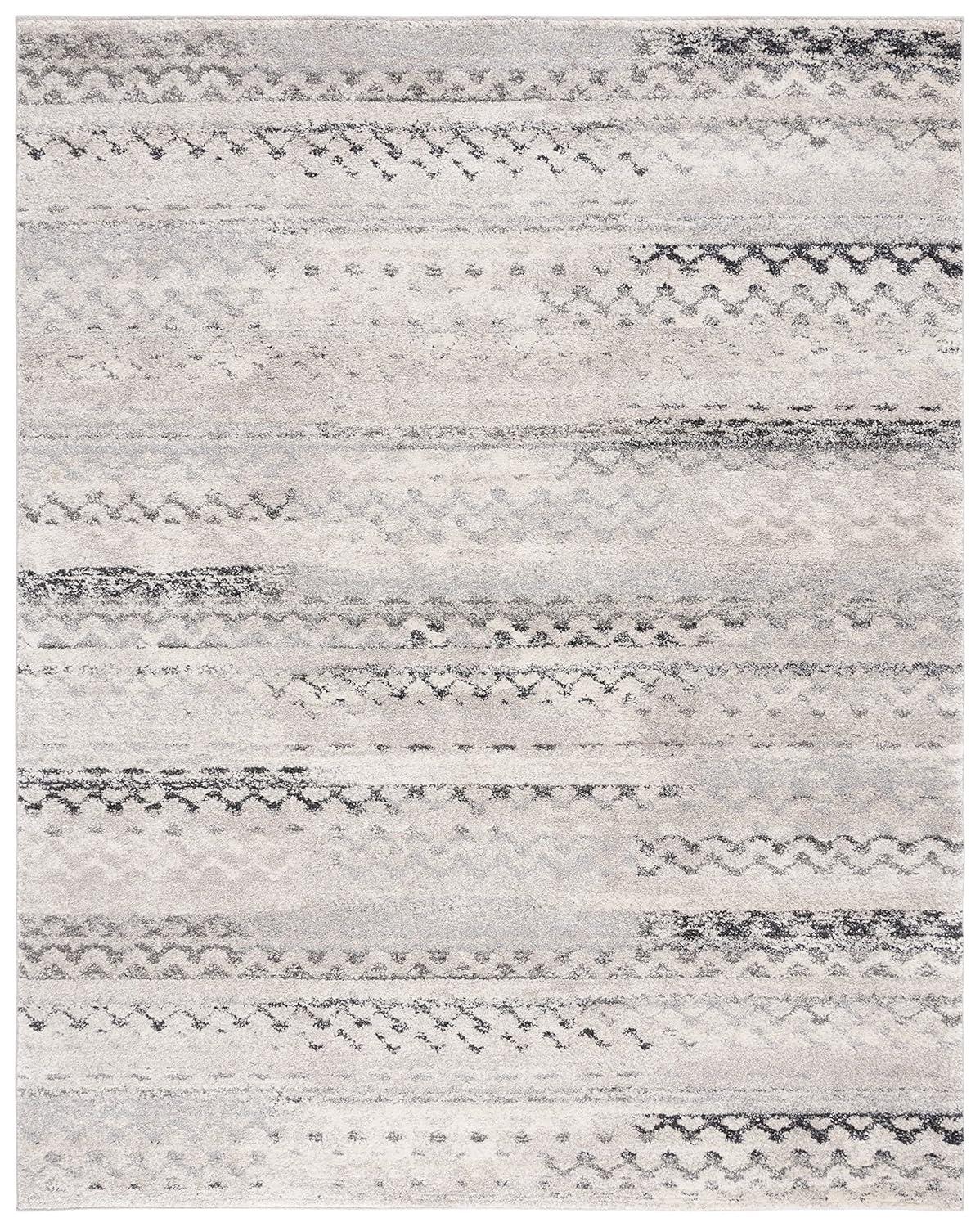 Retro RET2136 Power Loomed Indoor Area Rug - Cream/Grey - 8'x10' - Safavieh.