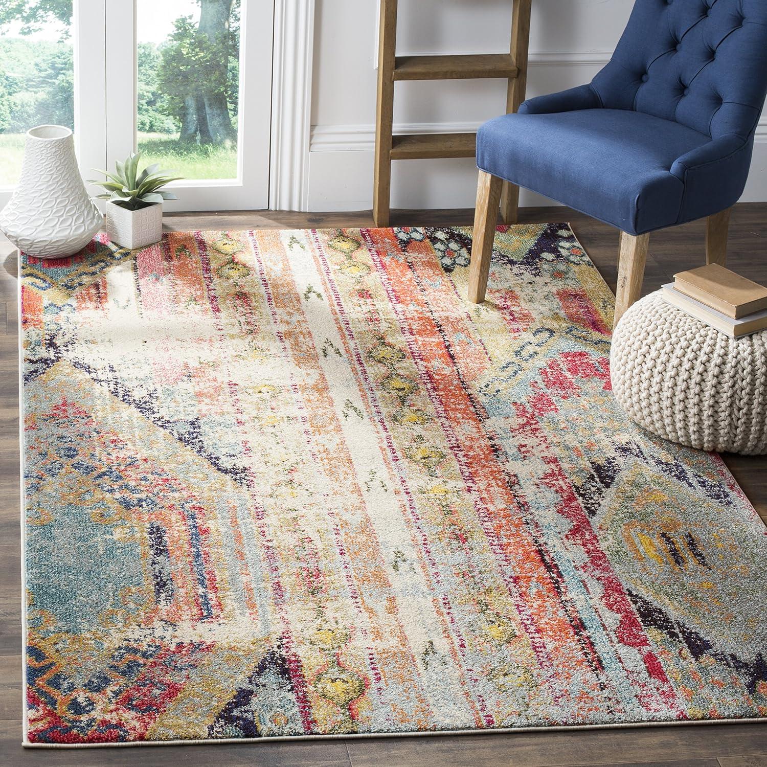 Monaco MNC222 Power Loomed Indoor Area Rug - Multi - 5'1"x7'7" - Safavieh.