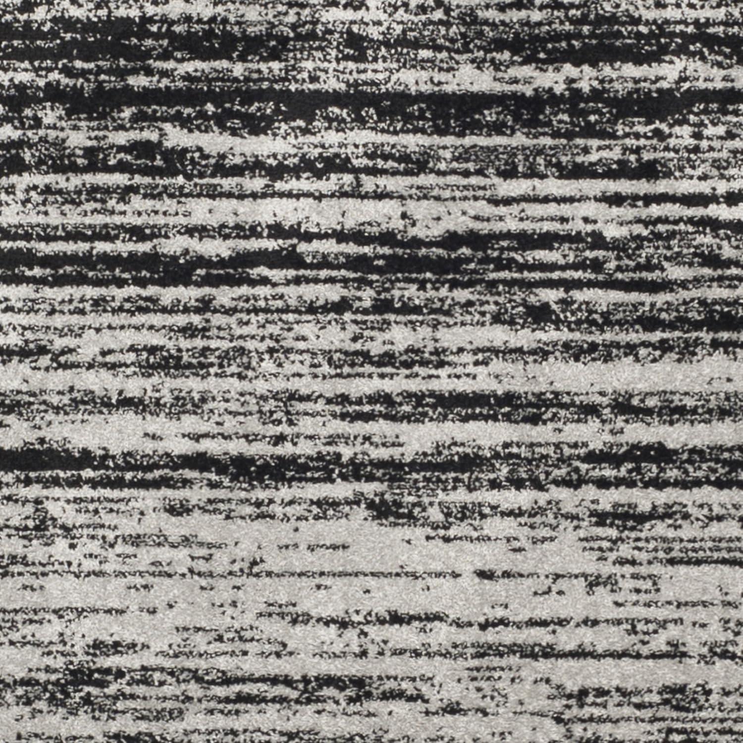 Adirondack ADR113 Machine Made Indoor Area Rug - Silver/Black - 9'x12' - Safavieh
