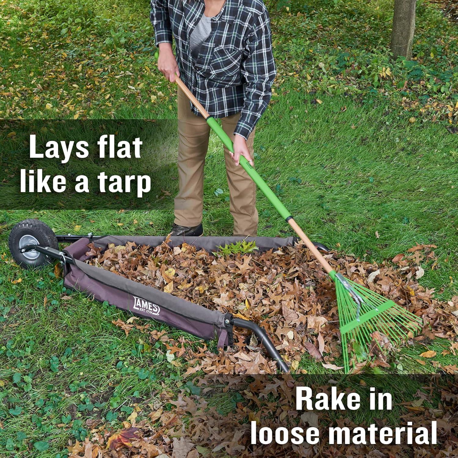 5 cu. ft. Foldable Garden Cart Wheelbarrow - Ames