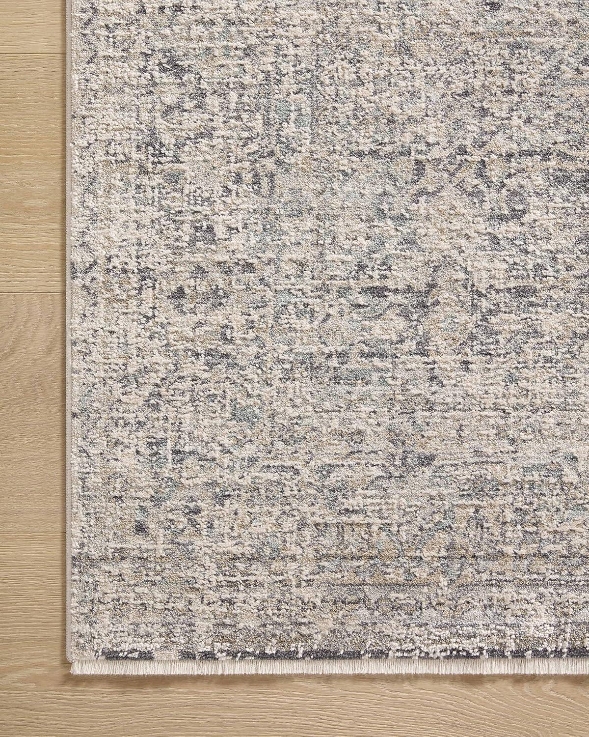 Stone and Mist Wool and Synthetic 5'-3" x 7'-9" Area Rug