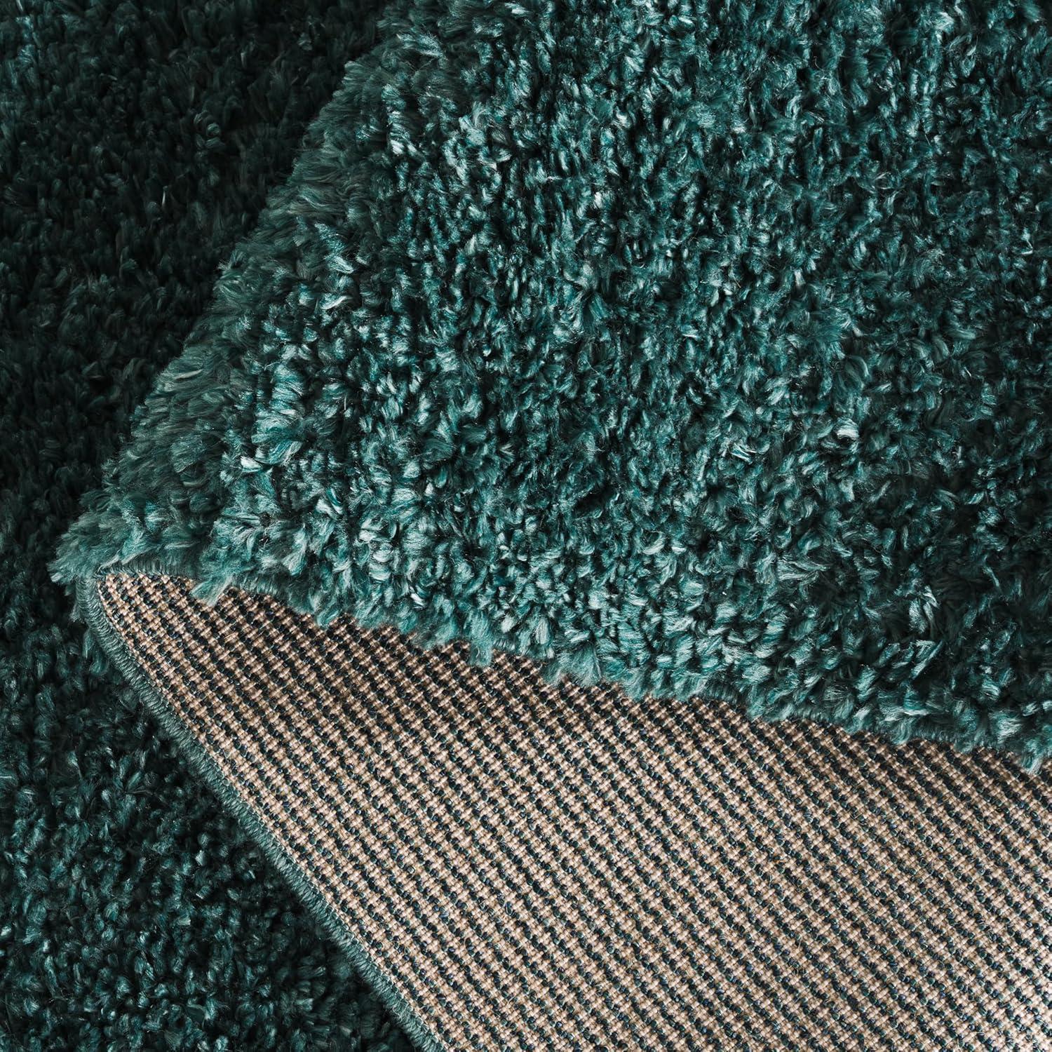 August Shag AUG200 Power Loomed Indoor Area Rug - Green - 9'x12' - Safavieh