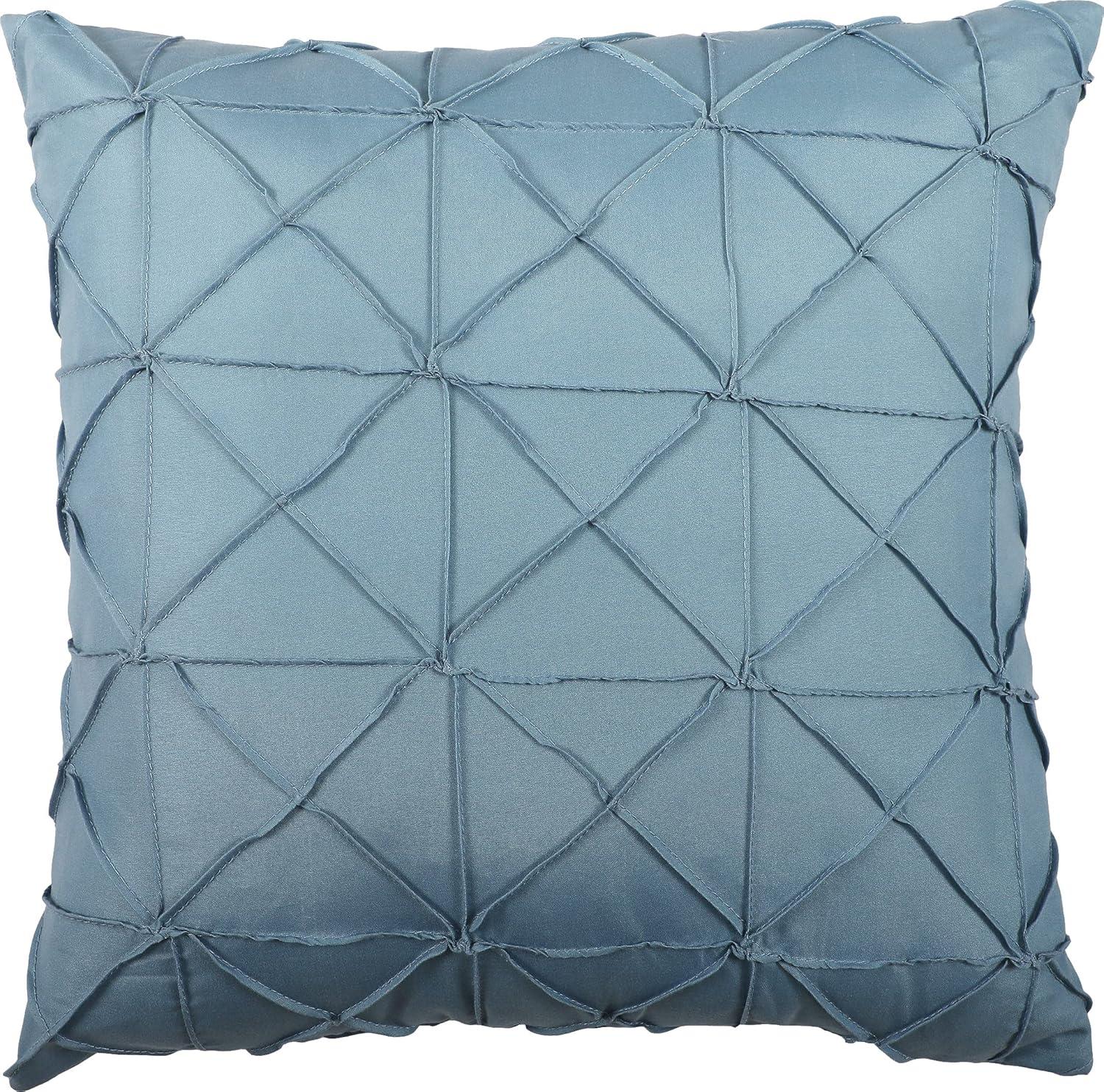 Nanshing Pauline 6 Piece Contemporary Geometric Comforter Set, Blue, Queen