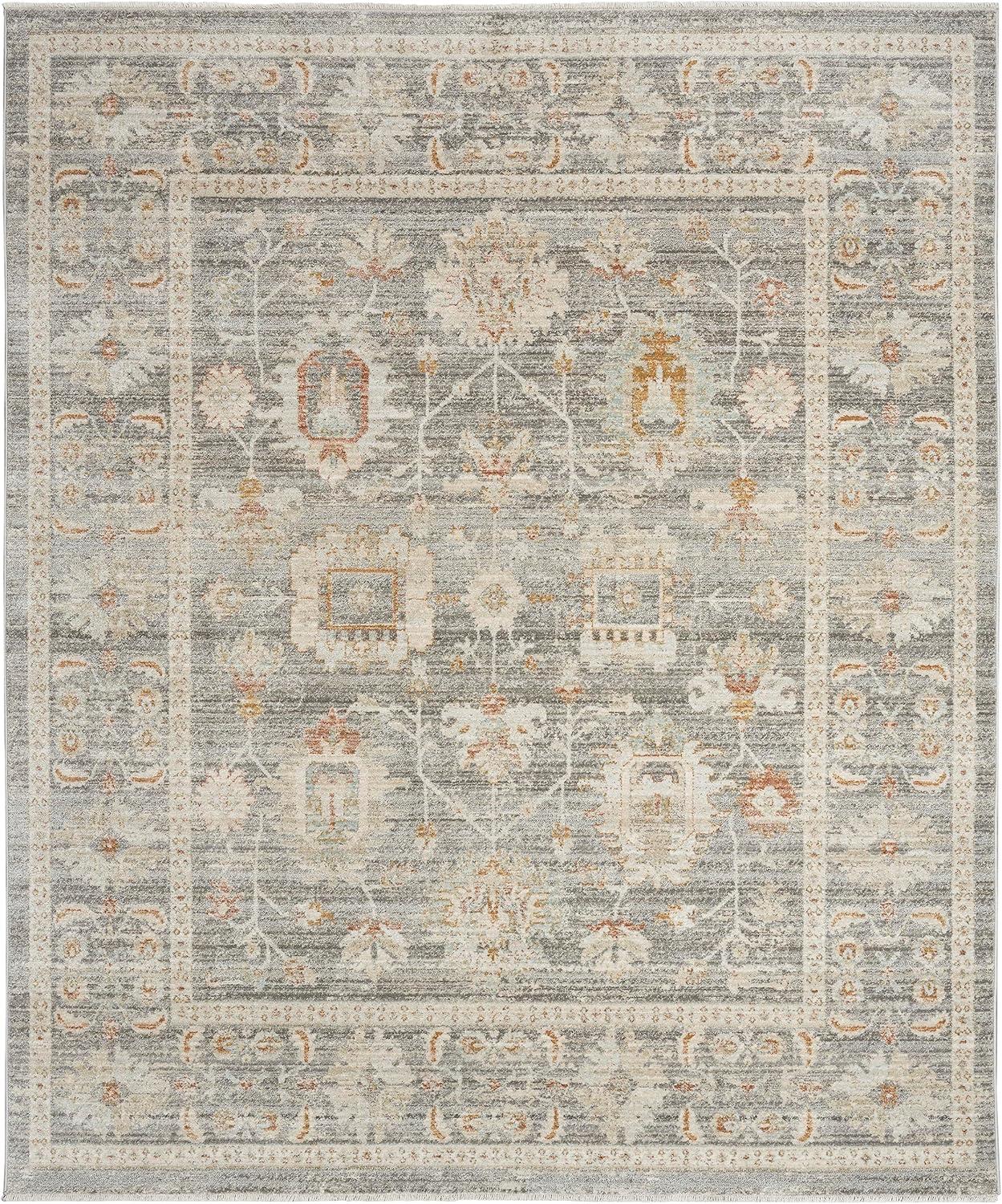 Nourison Traditional Home Vintage Indoor Area Rug Grey 7'10" x 10'1"