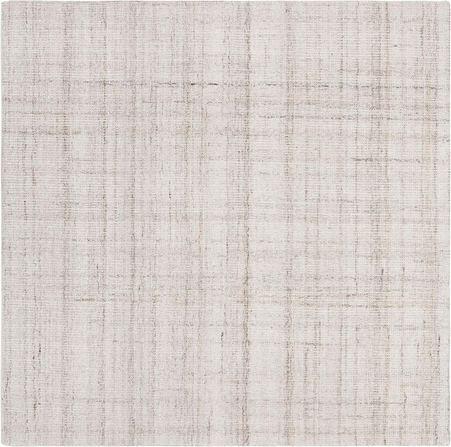 SAFAVIEH Abstract Bailey Striped Area Rug, Ivory/Beige, 10' x 10' Square