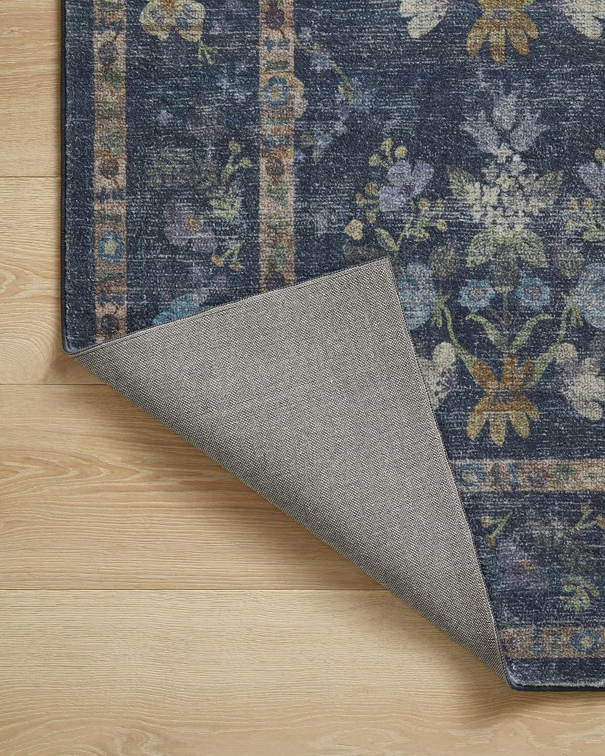 Rifle Paper Co. x Loloi Courtyard Navy Area Rug feat. CloudPile
