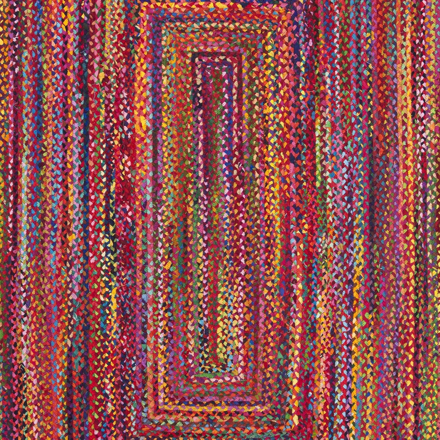 Cape Cod CAP202 Woven Indoor Area Rug - Red/Multi - 8'x10' - Safavieh