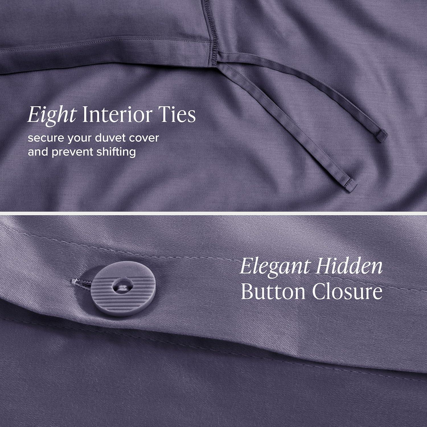 400 Thread Count Organic Cotton Sateen Duvet Cover Set