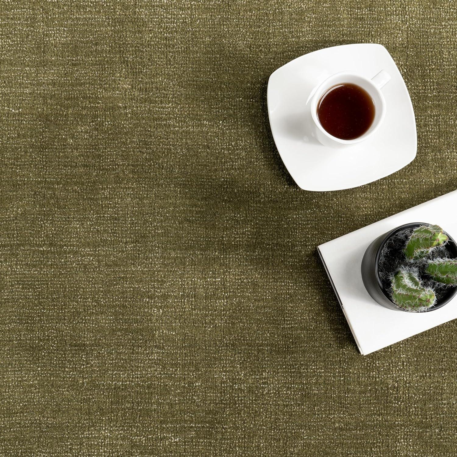 Milchan High Low Wool Blend Area Rug