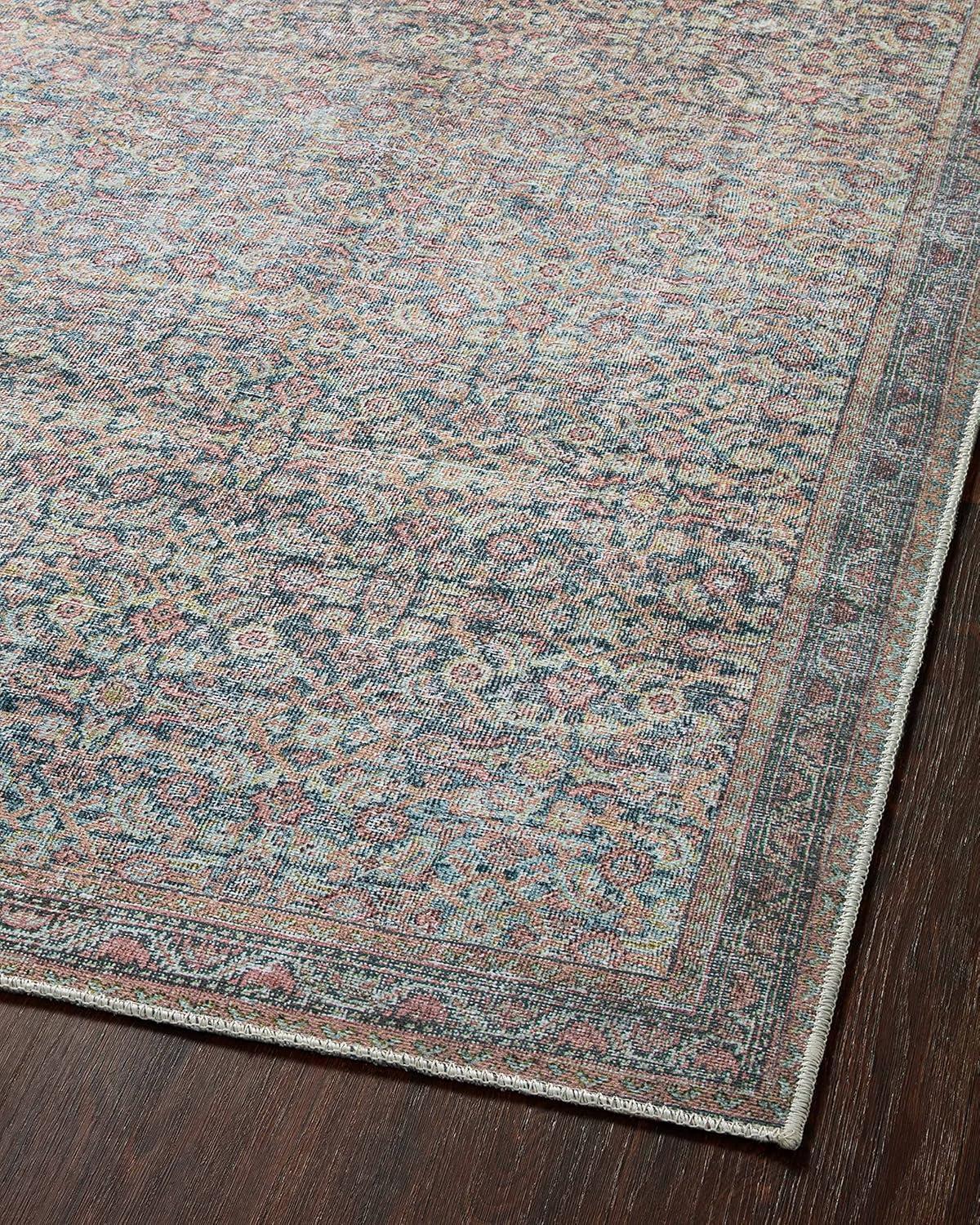 Loloi II Adrian Denim / Multi 3'-6" X 5'-6" Accent Rug