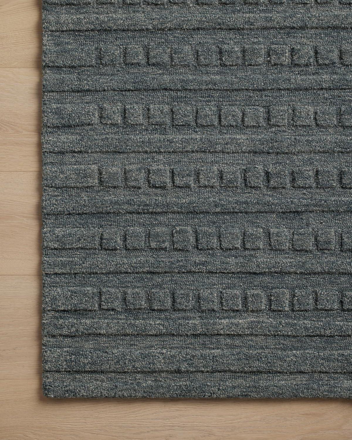Bradley III Hand-Tufted Wool Rug by Chris Loves Julia x Loloi - Teal / 9'3" x 13'