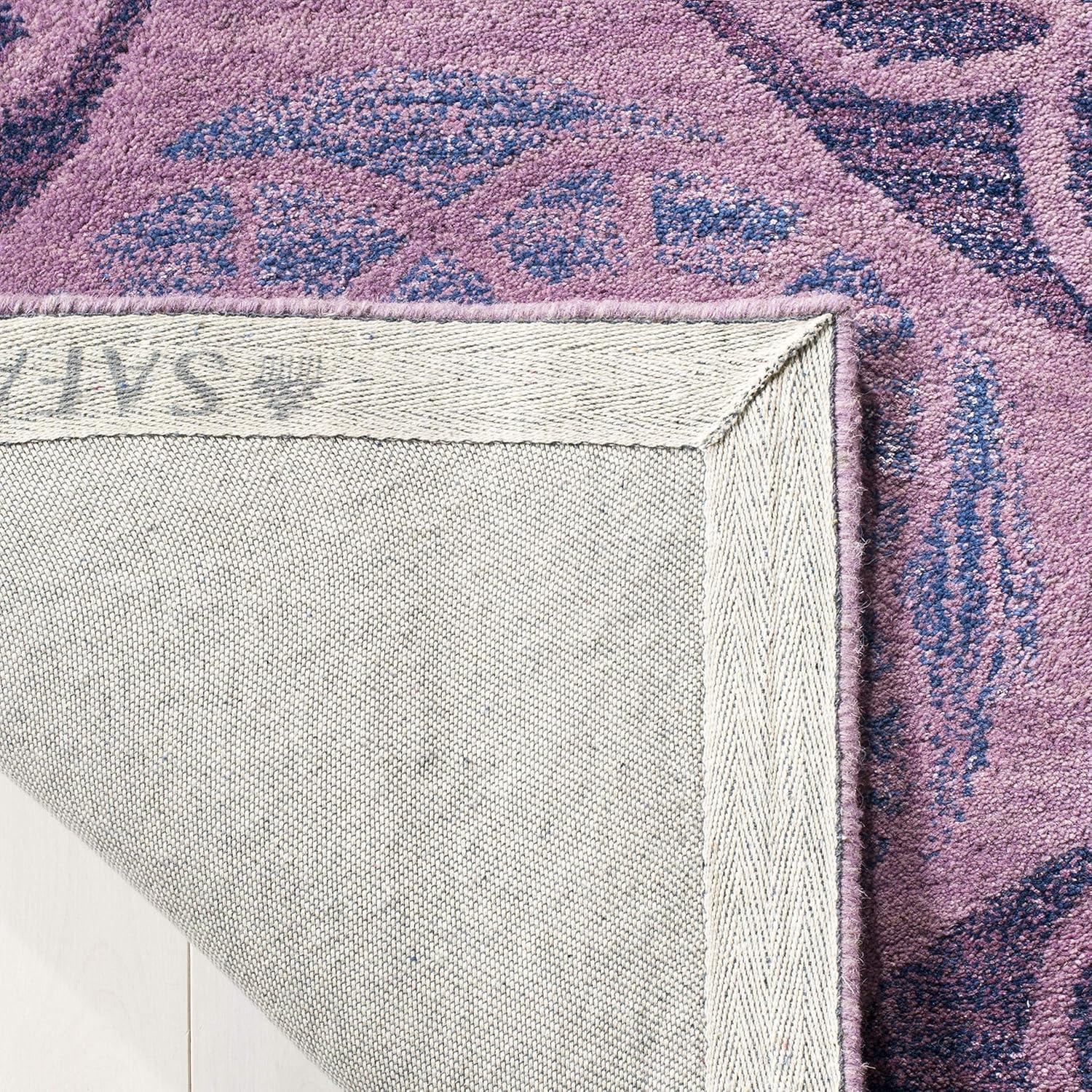 Wyndham WYD376 Hand Tufted Indoor Area Rug - Purple - 4'x6' - Safavieh.