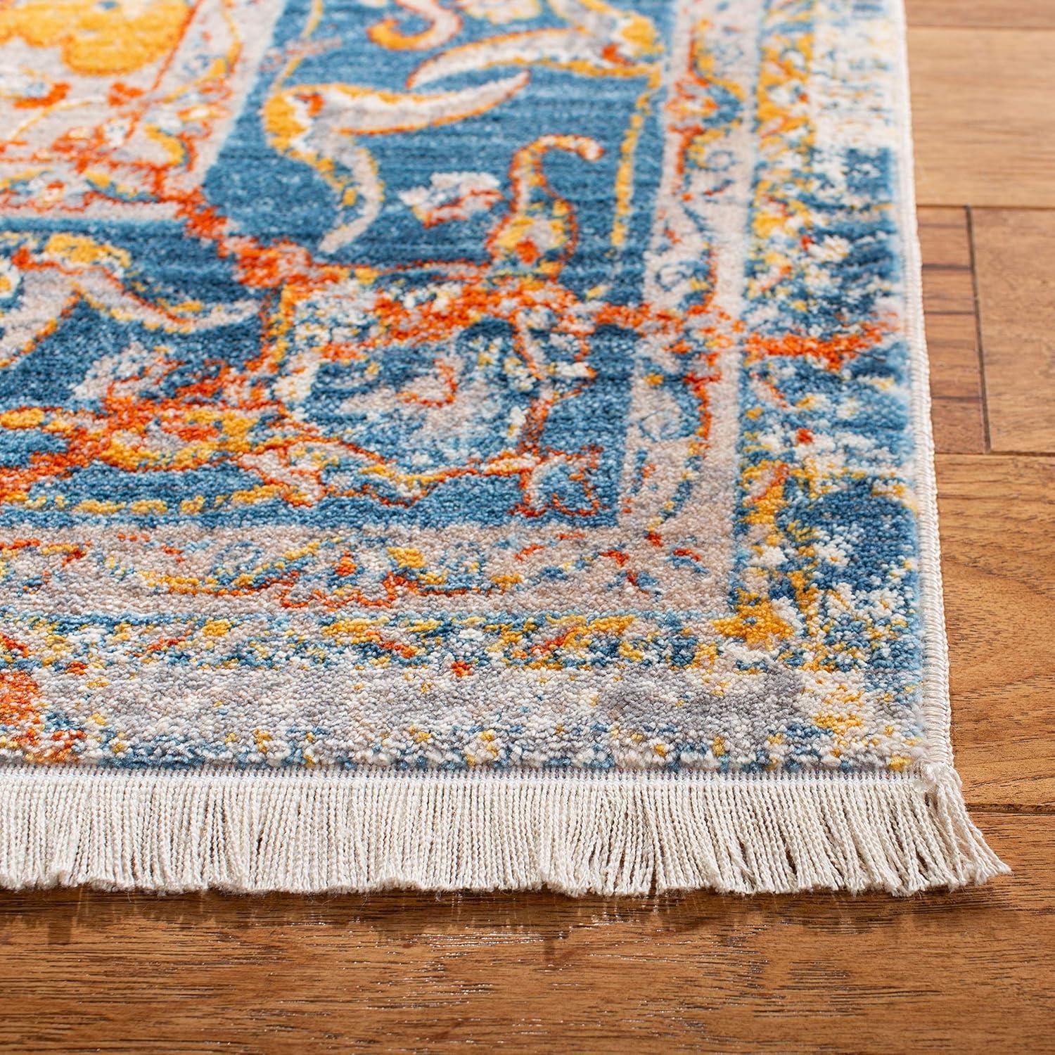 Vintage Persian VTP435 Power Loomed Indoor Runner Rug - Saffron/Cream - 2'2"x12' - Safavieh