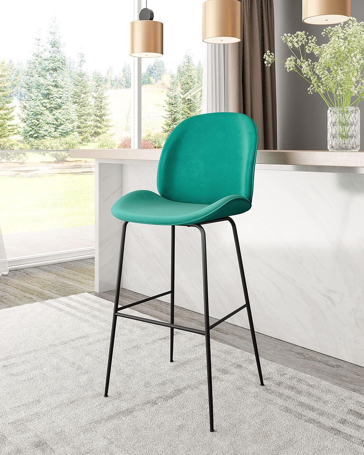 Zuo Miles Barstool Green