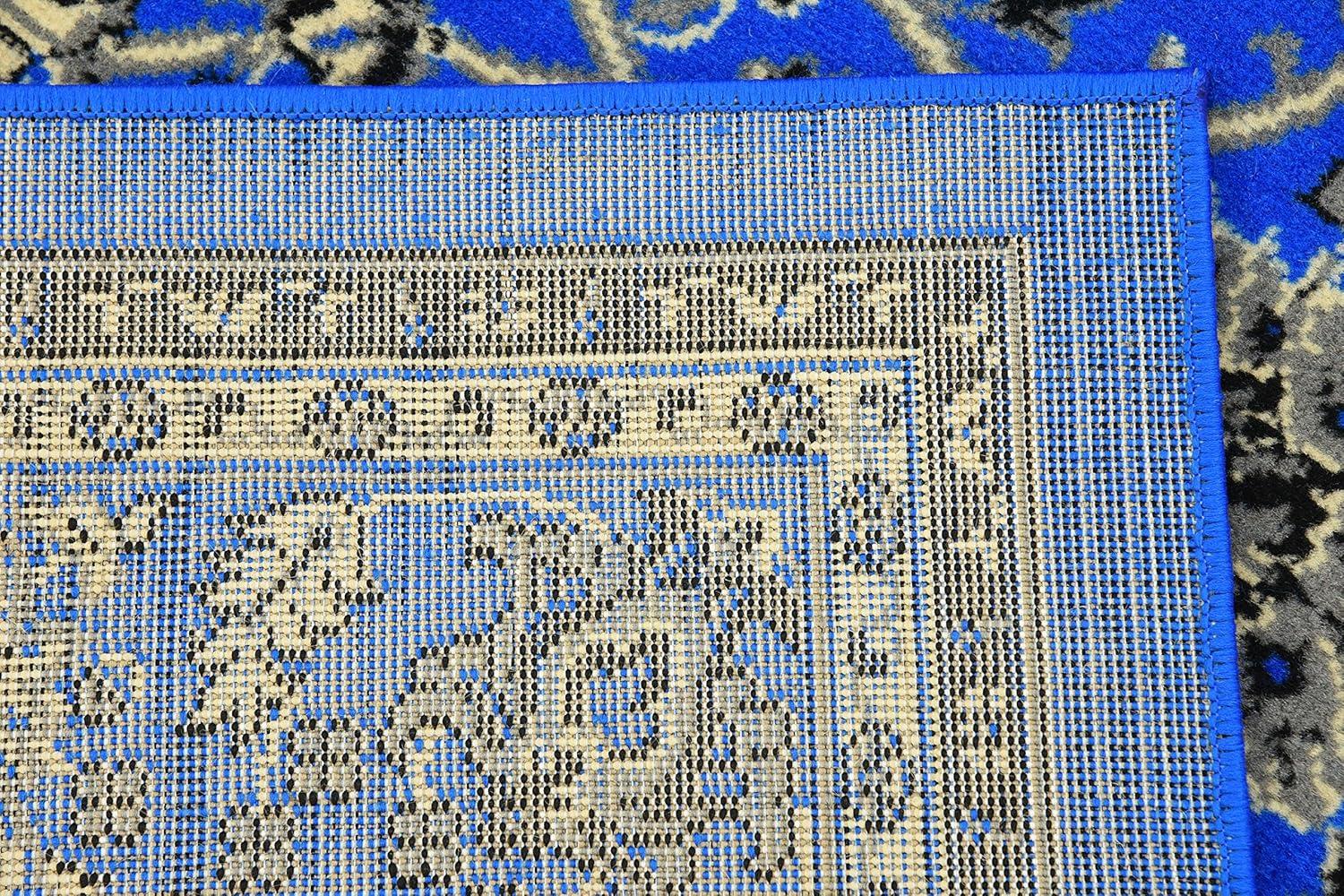 Unique Loom 5' 0 x 8' 0 Sialk Hill Washington Dark Blue Area Rug