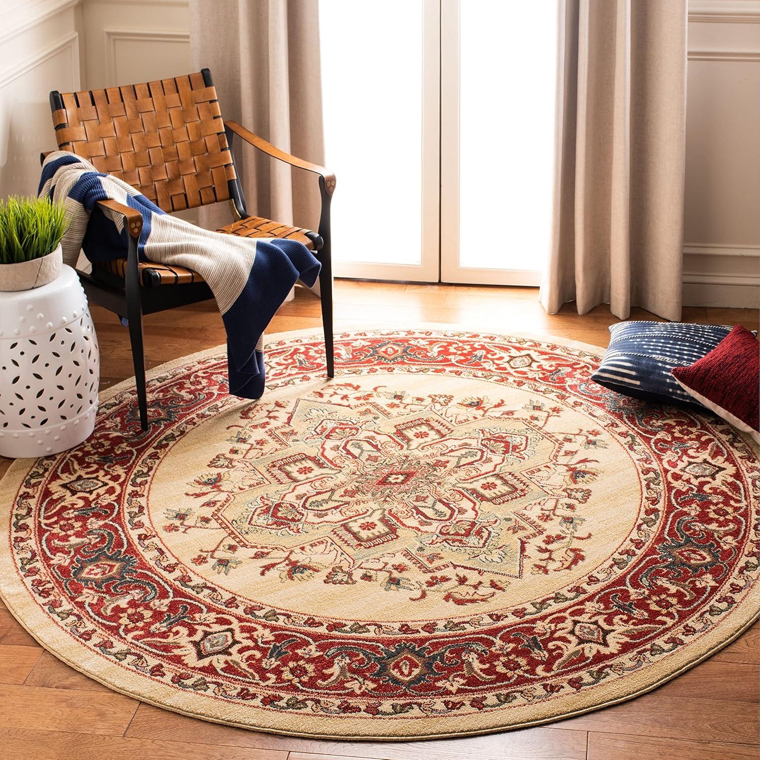 Mahal MAH625 Power Loomed Indoor Area Rug - Red/Red - 8'x11' - Safavieh.