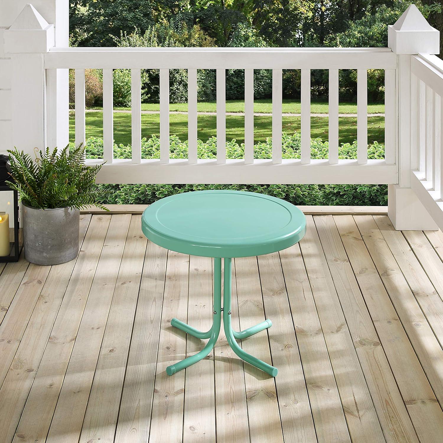 Crosley Retro Metal Patio Side Table