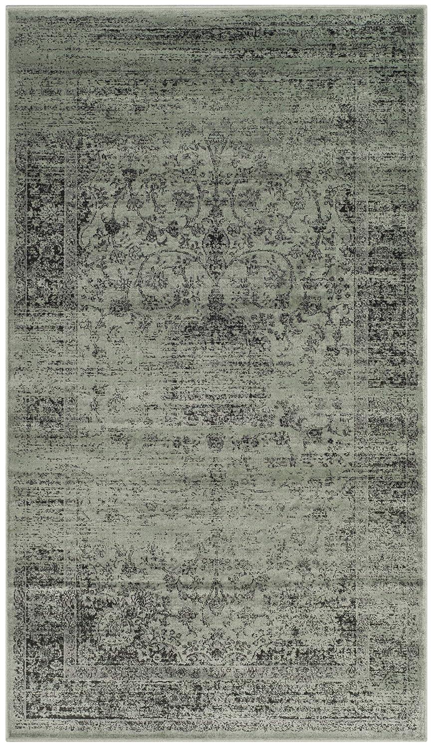 Vintage VTG113 Power Loomed Accent Rug Spruce 3'-3" X 5'-7" - Safavieh.