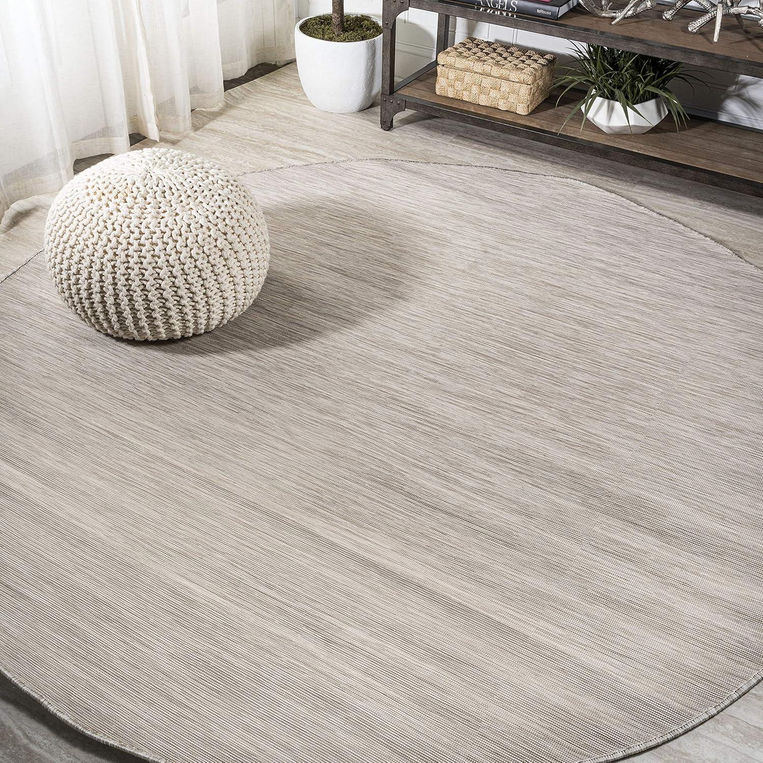 Ethan Modern Flatweave Solid  Area Rug  - JONATHAN Y