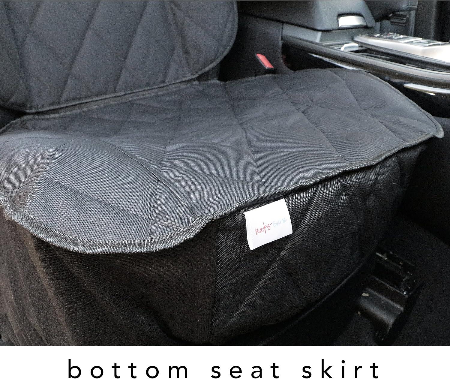 Dog Front Seat Cover, Waterproof s Car Seat Covers with One Dog Safety Belt Universal Size for Cars, Trucks  , Black