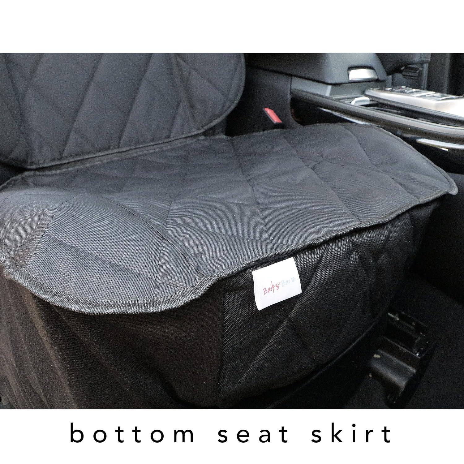 Dog Front Seat Cover, Waterproof s Car Seat Covers with One Dog Safety Belt Universal Size for Cars, Trucks  , Black
