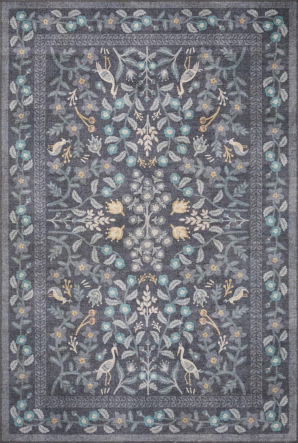 Maison Nightingale Black Wool-Blend 2'6" x 12' Runner Rug