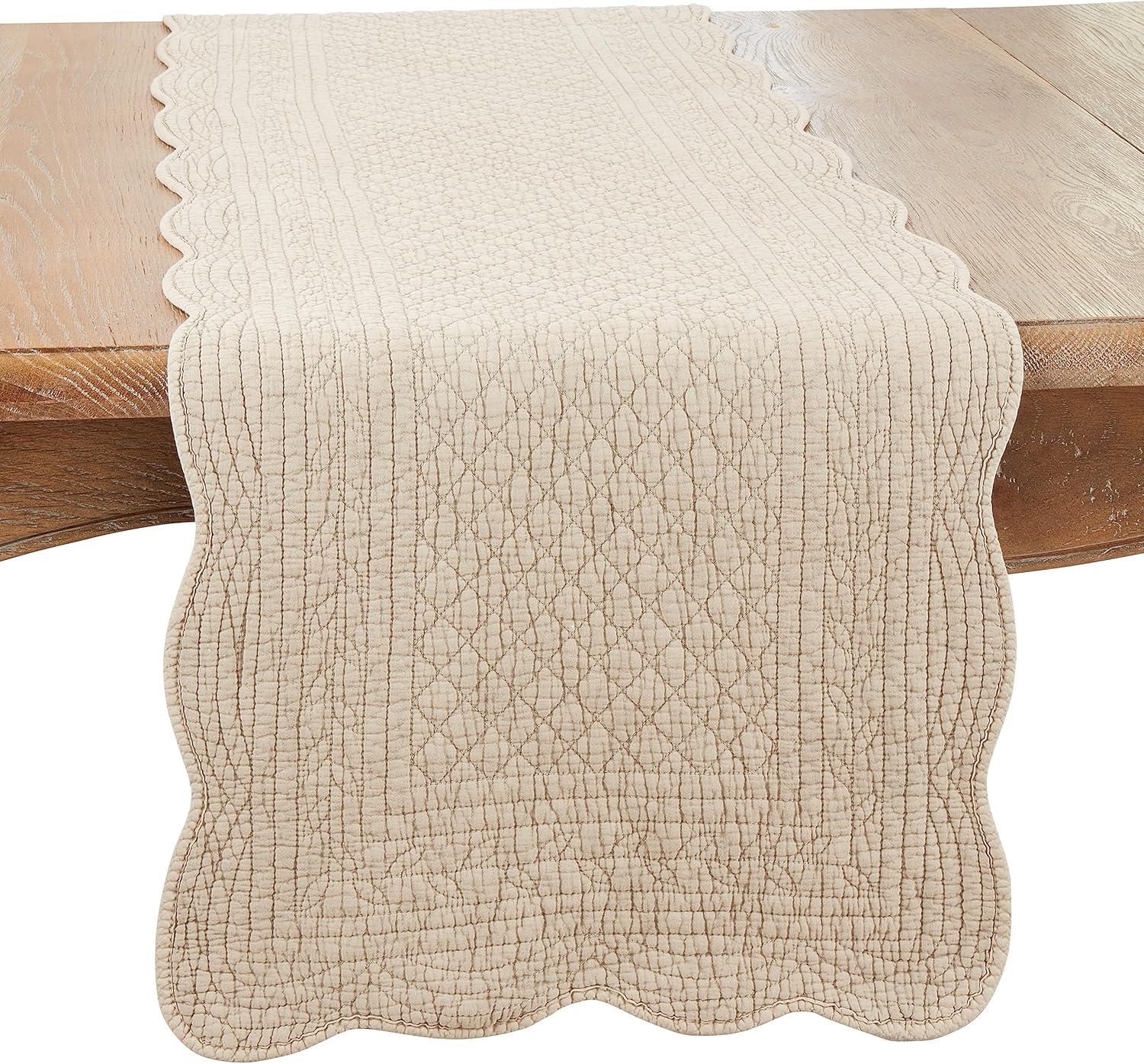 Saro Lifestyle Classic Quilted Table Runner