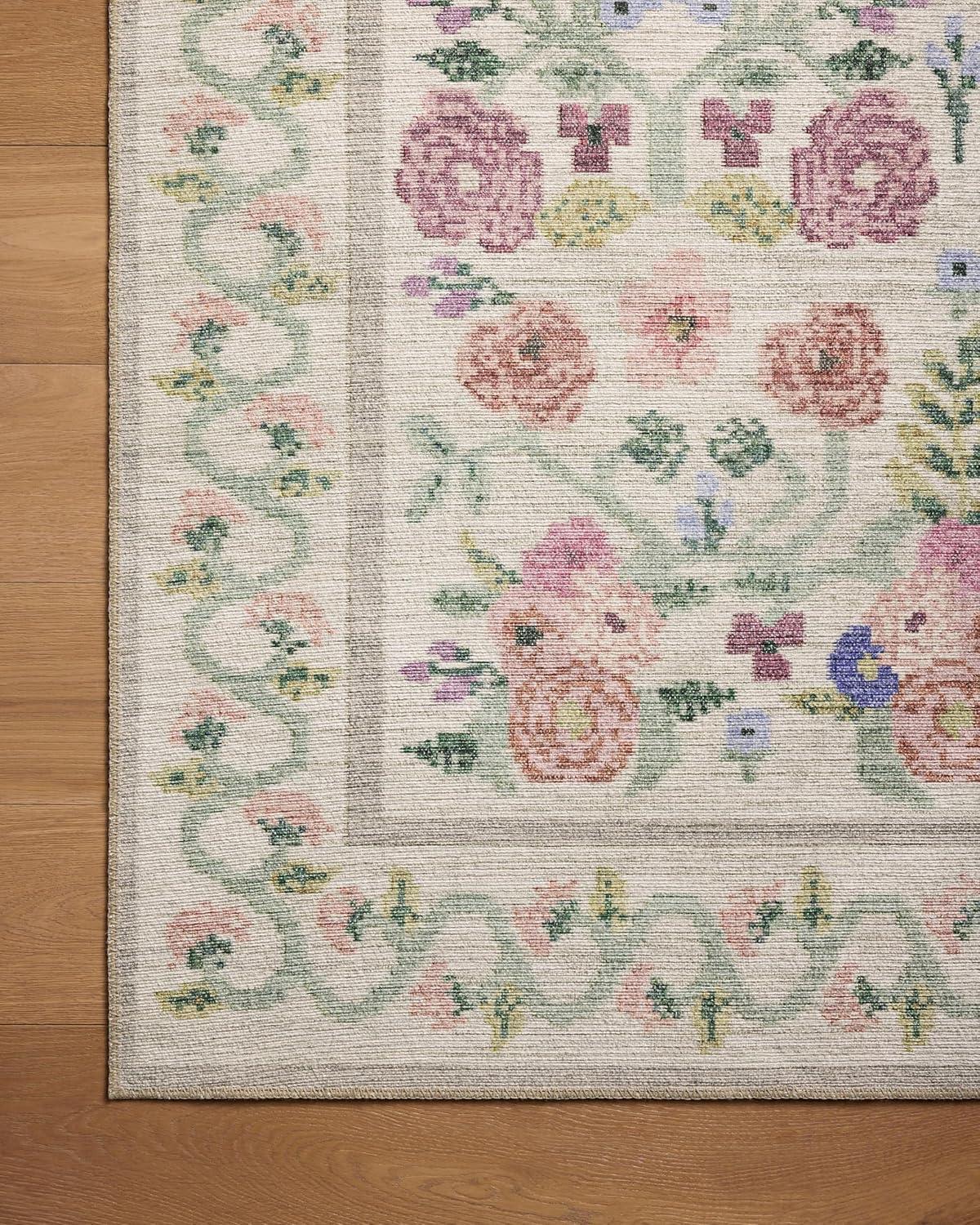 Rosa Rifle Paper Co. x Loloi Ivory Area Rug