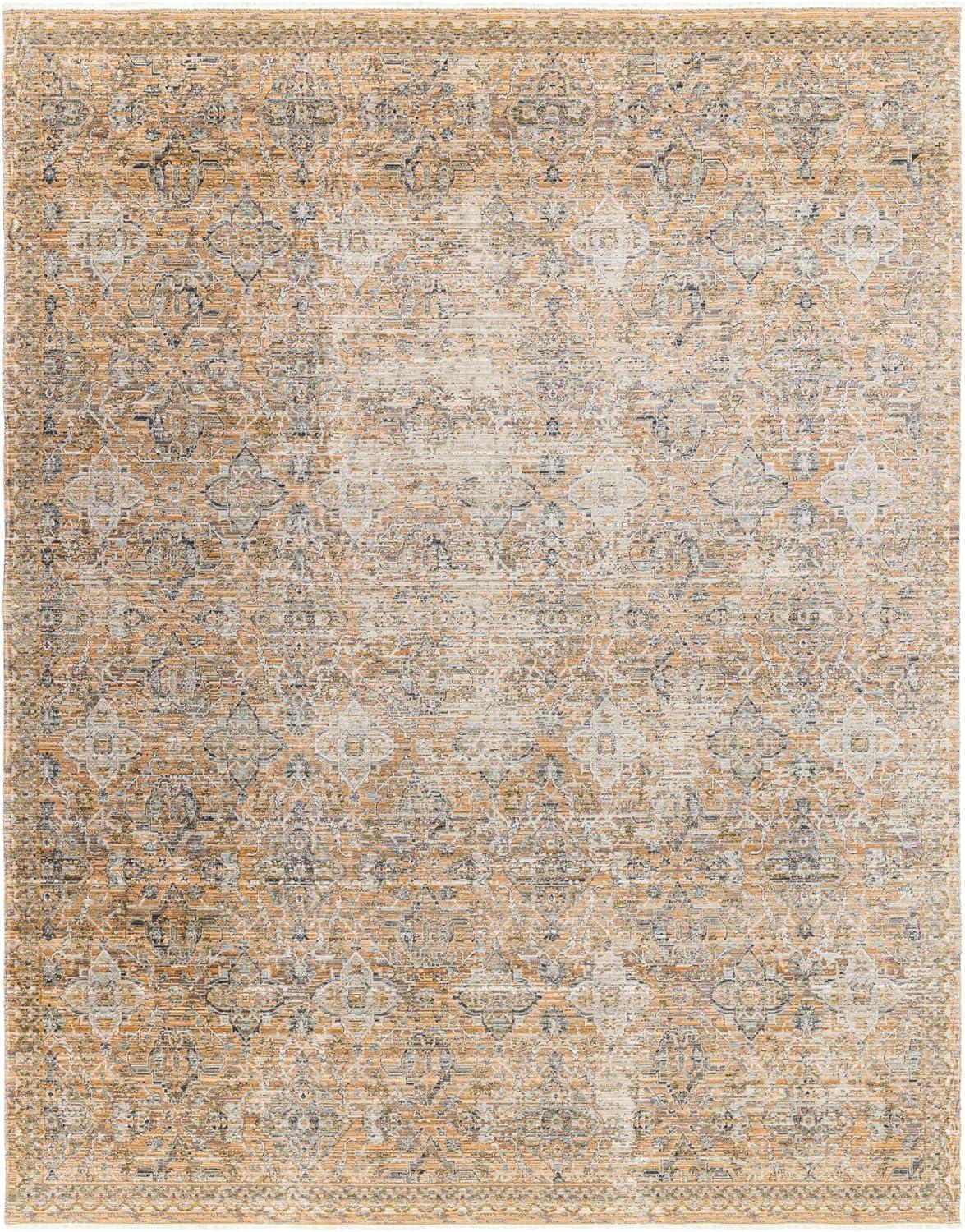 Livabliss x Becki Owens Ren Damask Washable Area Rug ,7'10" x 10',Faded Taupe