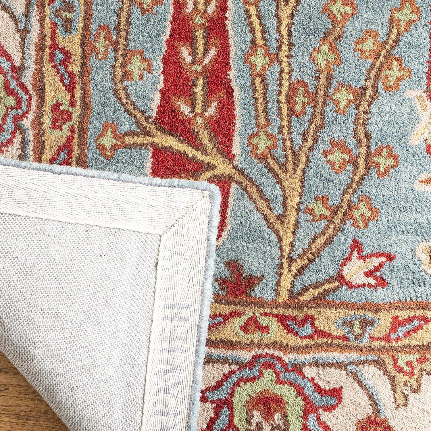 Heritage HG735 Hand Tufted Area Rug - Blue/Ivory - 5'x8' - Safavieh.