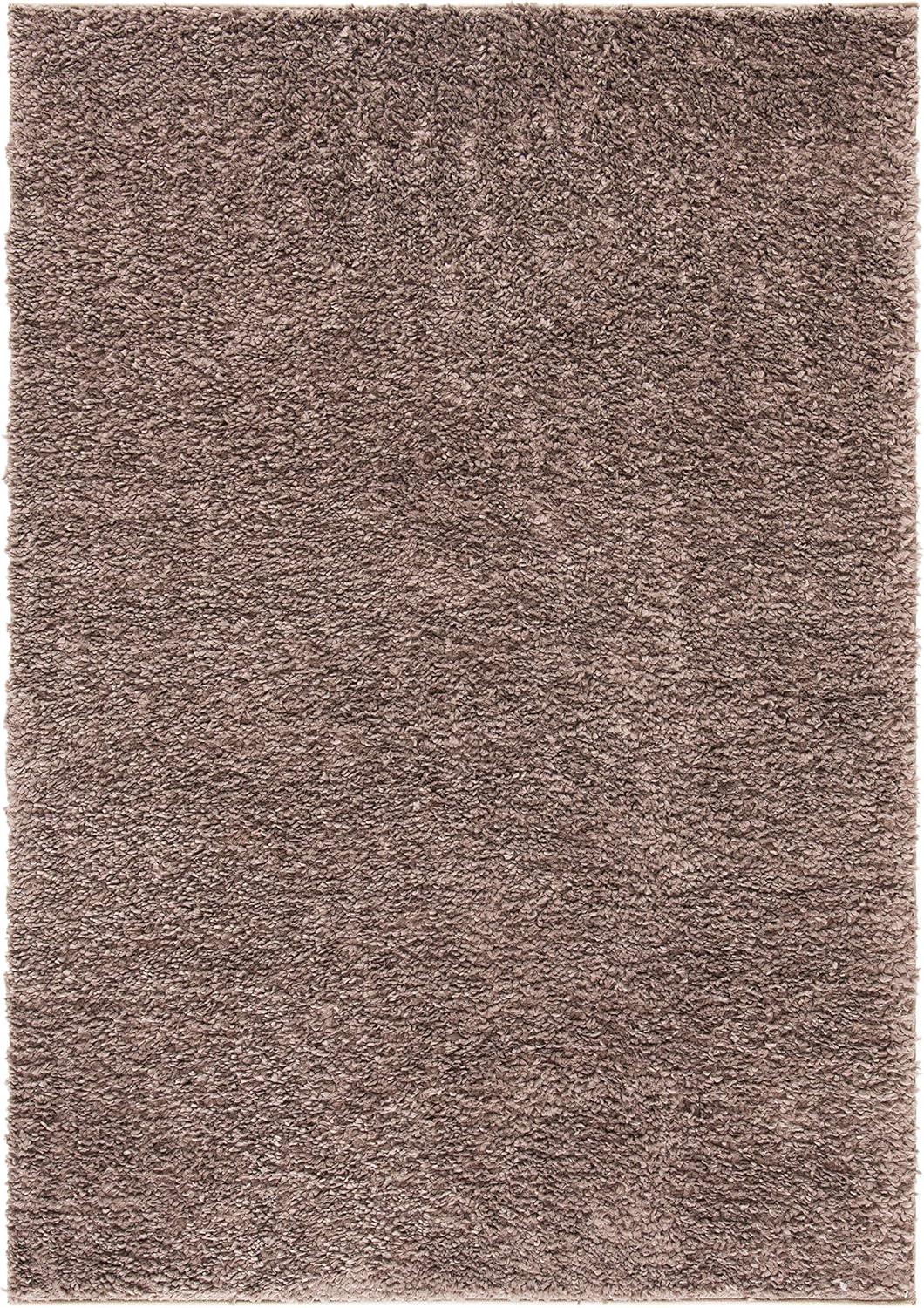 August Shag 900 AUG900 Power Loomed Indoor Area Rug - Taupe - 4'x6' - Safavieh