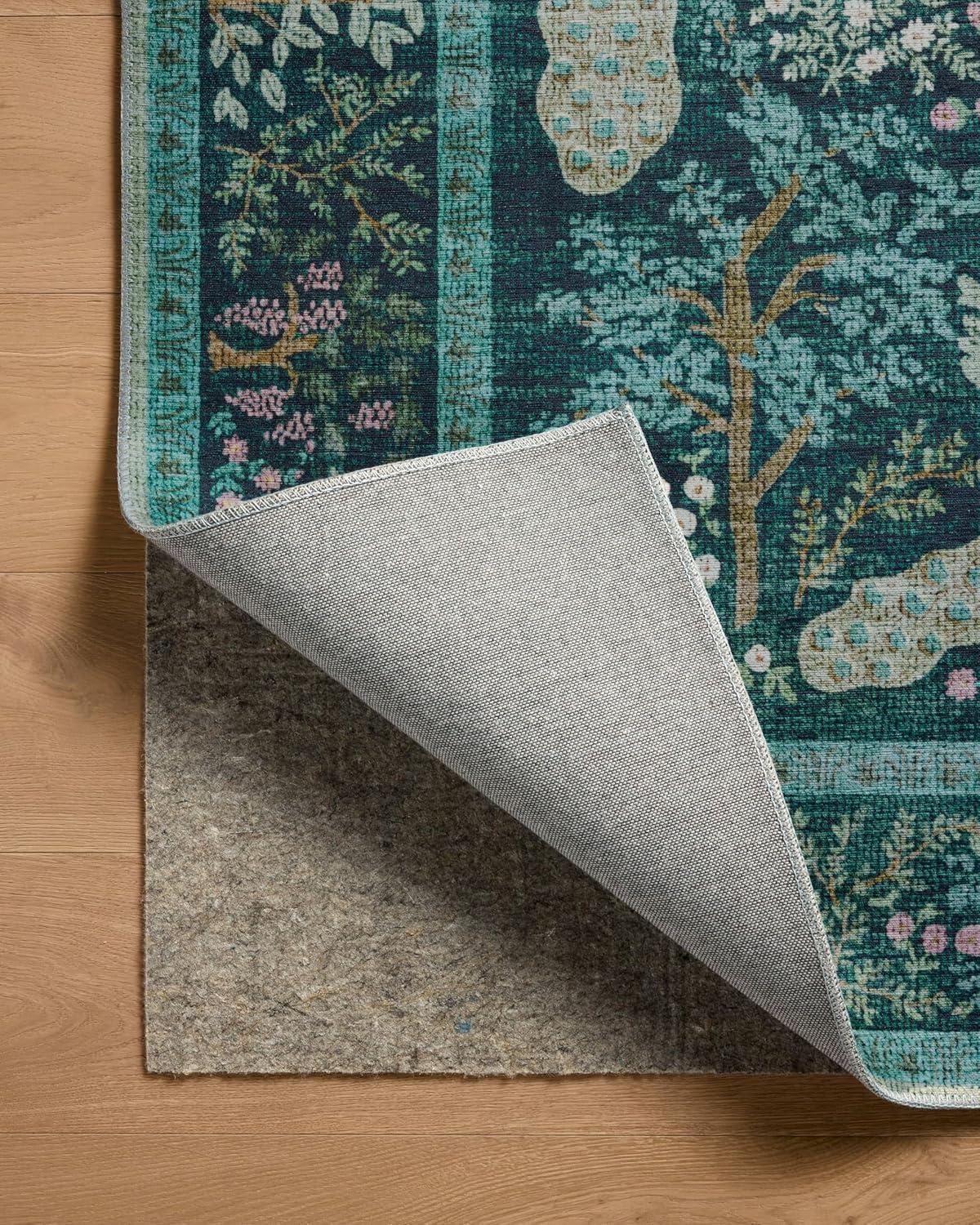 Rifle Paper Co. x Loloi Canopy Teal Area Rug