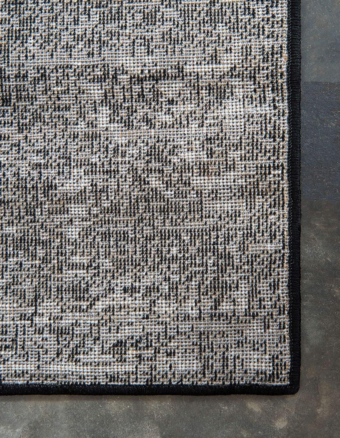 Unique Loom 9' 0 x 12' 0 Sofia Casino Black Area Rug