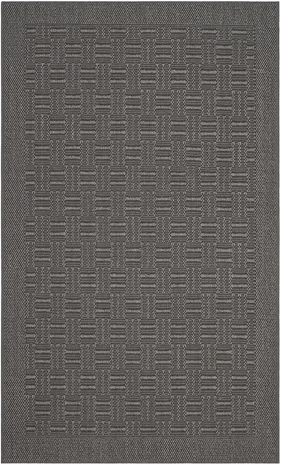 Palm Beach PAB359 Power Loomed Area Rug - Ash - 3'x5' - Safavieh.