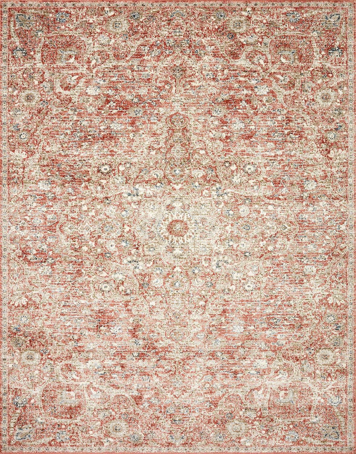 Loloi II Saban SAB-02 Oriental Rust / Beige Area Rug 5'-3" x 7'-6"