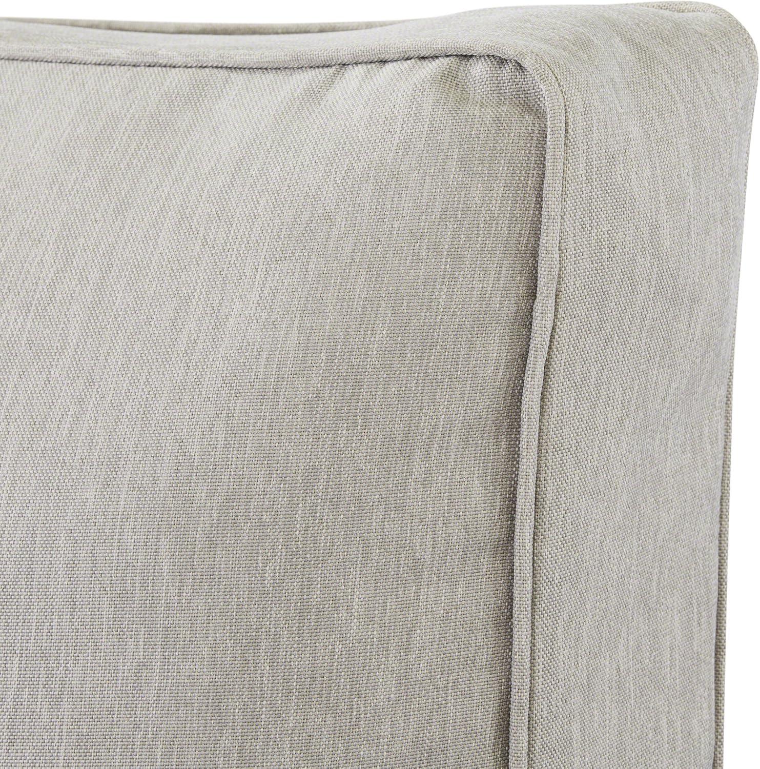 Classic Accessories 21"x21"x3" Grey Patio Cushion Slipcover, Montlake